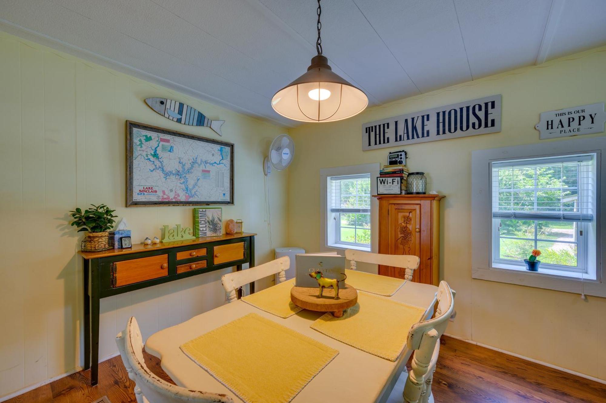 Lake Sinclair Crooked Creek Cottage With Fire Pit! Eatonton 外观 照片